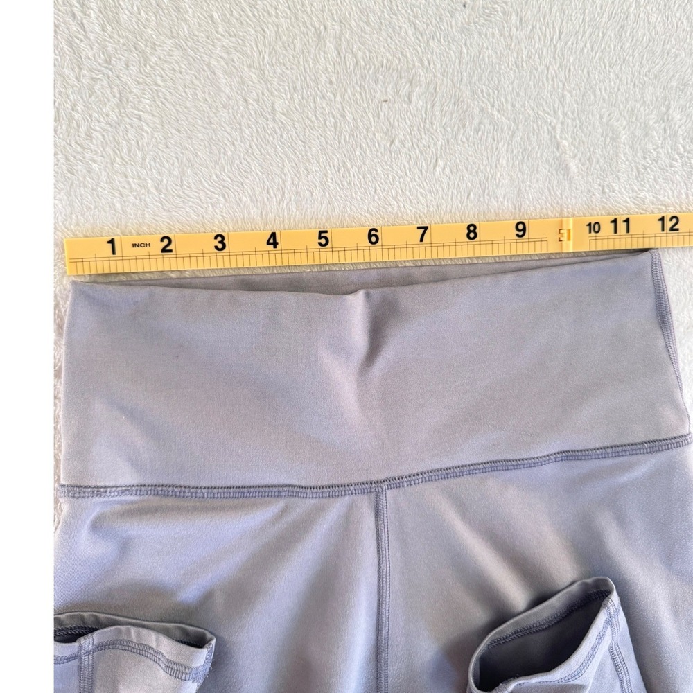 Light Purple/Gray High Waisted Athletic Yoga Leggings Womens XS Solid Stretch - Picture 6 of 6